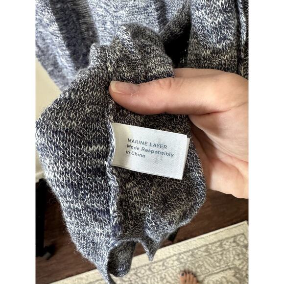 Marine Layer Blue Cotton Light Cardigan Womens - Picture 5 of 6